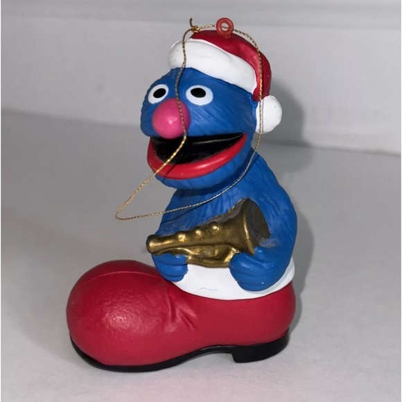 Set Of 4 Vintage Jim Henson Productions Sesame Street Ornaments Bert Ernie Oscar - Picture 5 of 10